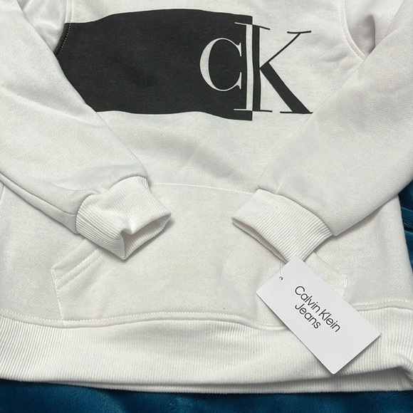 NEW Calvin Klein jeans two piece fleece set 6 hoodie fleece joggers BNWT NEW - Picture 3 of 14